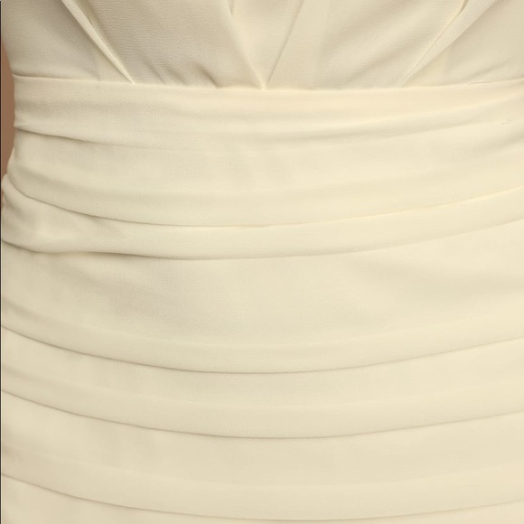 Lulu’s Cream Ruched Long Sleeve Mini Dress - Picture 5 of 5